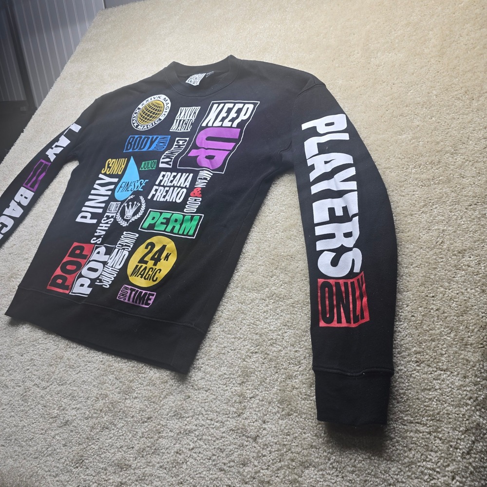 XXIVK‎ Magic World Tour Graphic Sweatshirt Black Men's Size L - Picture 5 of 11